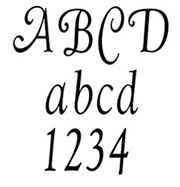 Goudy Cursive 72-point