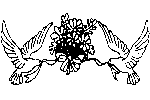 Two Doves with Bouquet