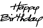 'Happy Birthday'