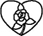 Heart with rose